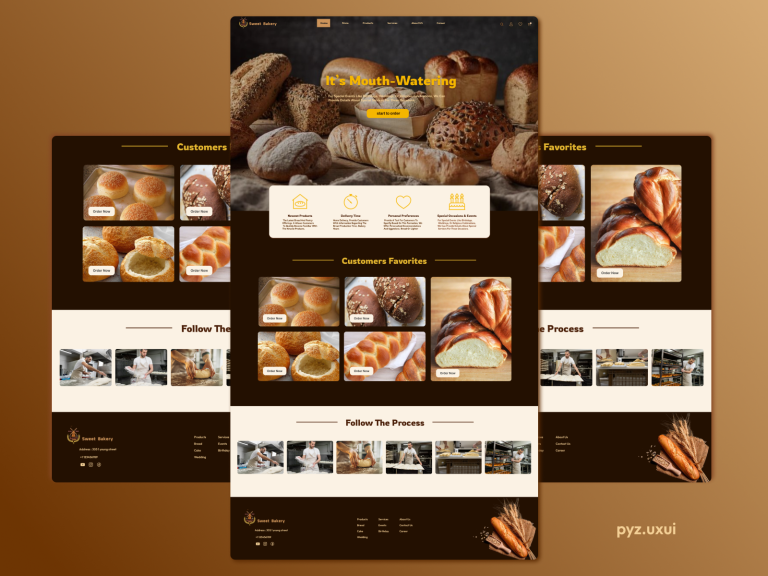bakery web design